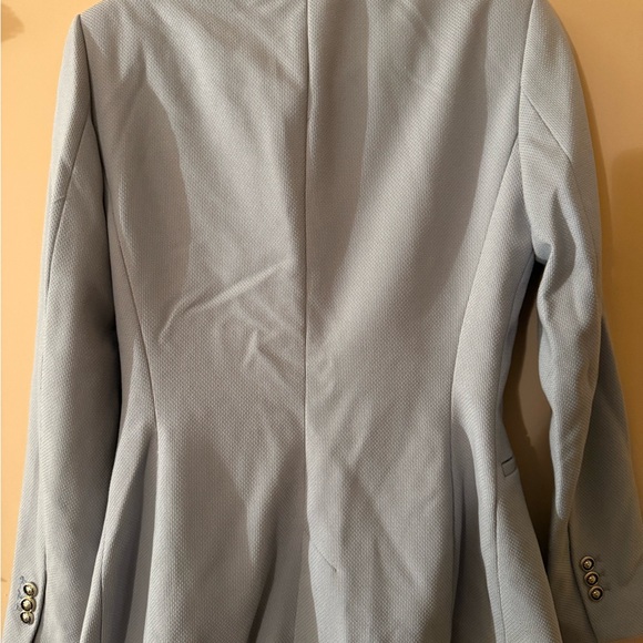 Zara Women's Light Gray Blazer with Button Detail - Picture 4 of 5